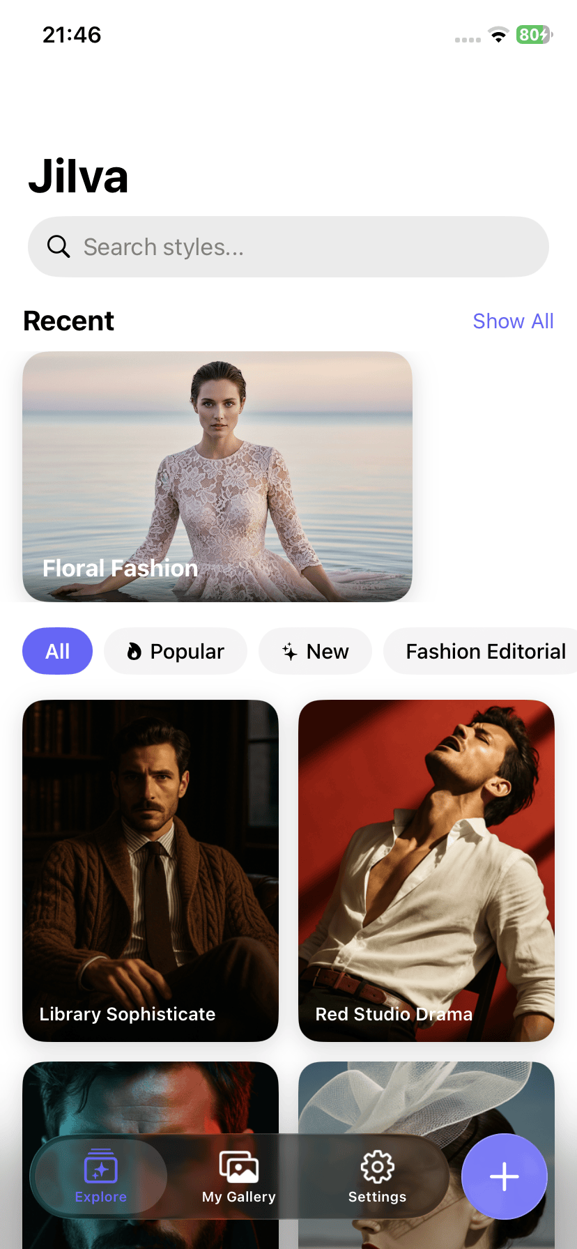 Jilva template gallery